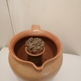 Sandstone pitcher with ice cube compartment