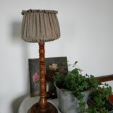 Wooden lamp foot