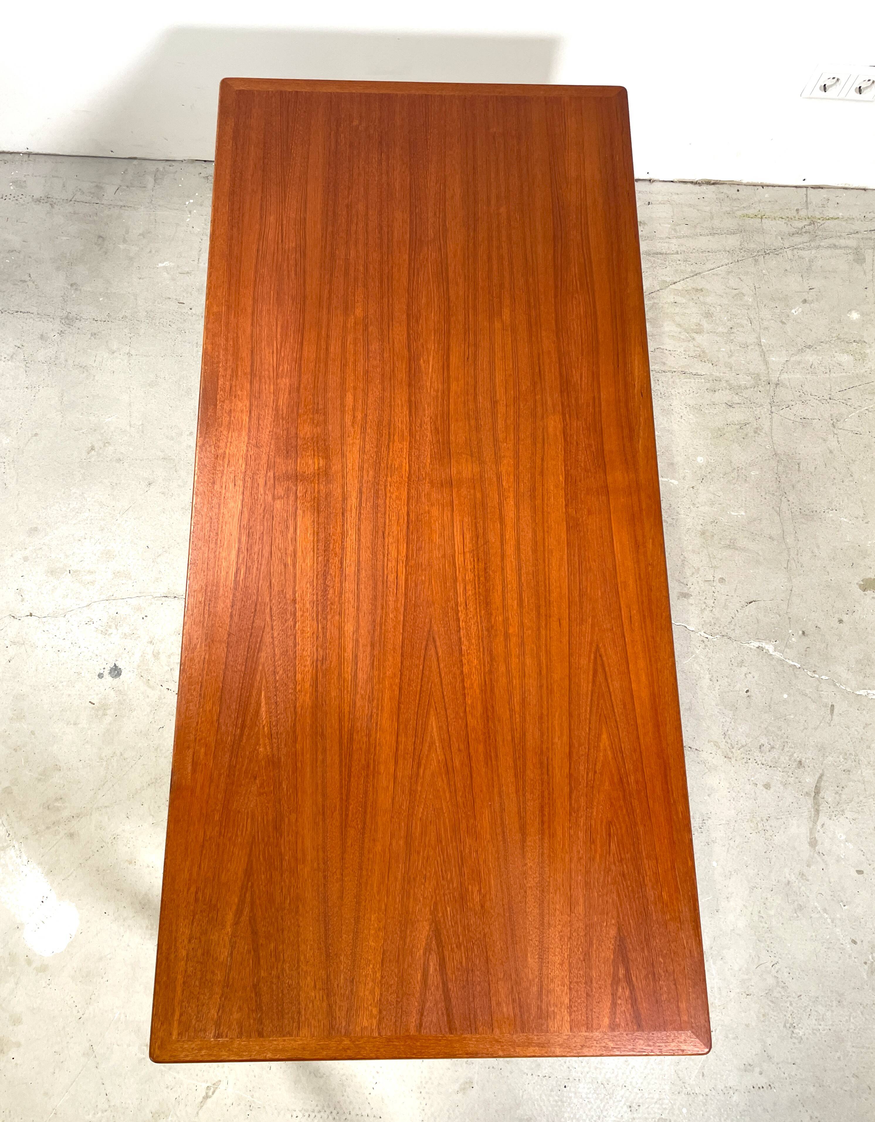 Danish teak coffee table, Aksjel Kjersgaard style
