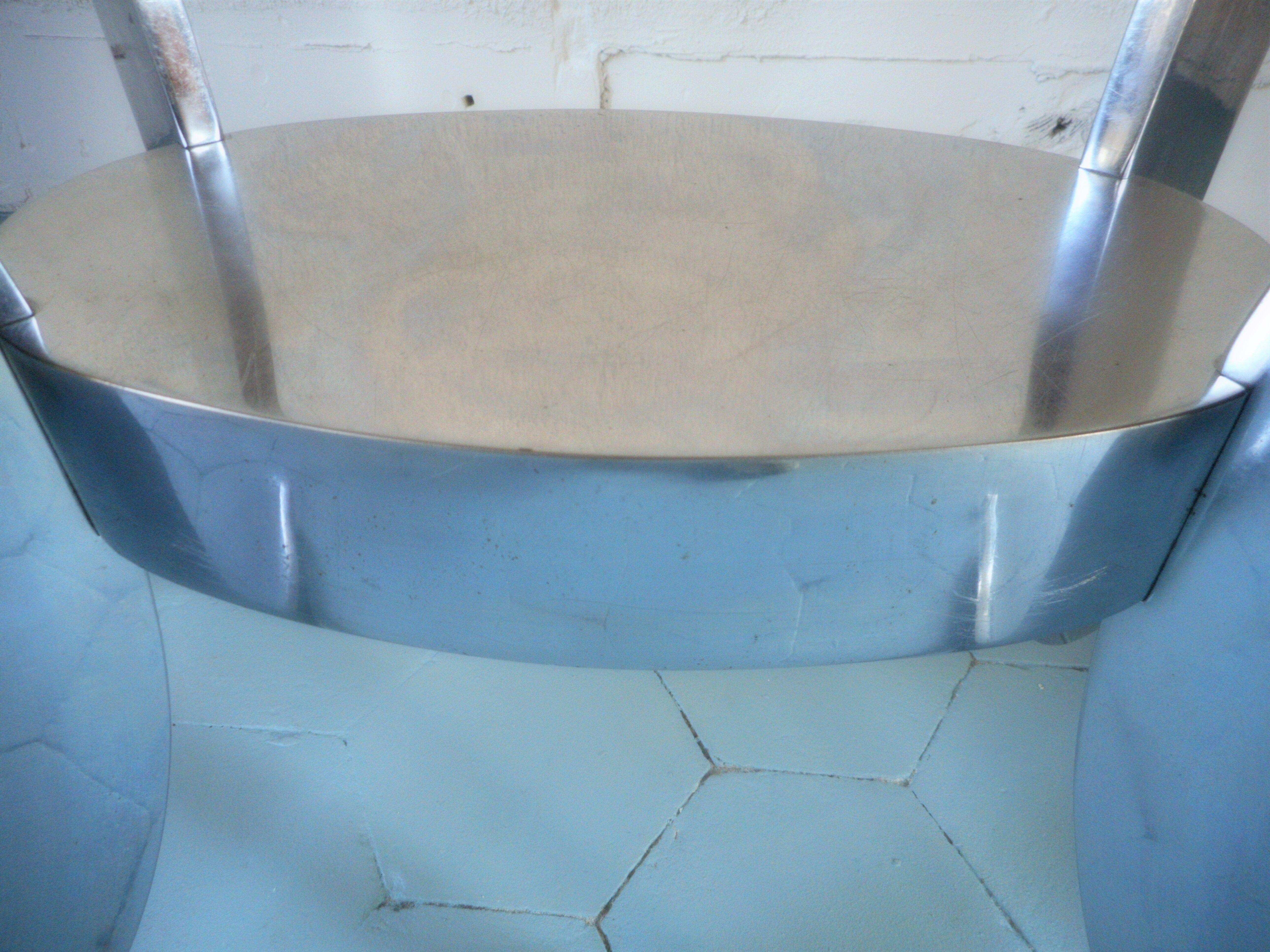 Table en verre fumé