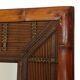 Vintage Square Bamboo and Rattan Mirror Boho 70cm