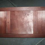 Plteau bois et miroir à 4 compartiments verre art déco