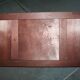 Plteau bois et miroir à 4 compartiments verre art déco