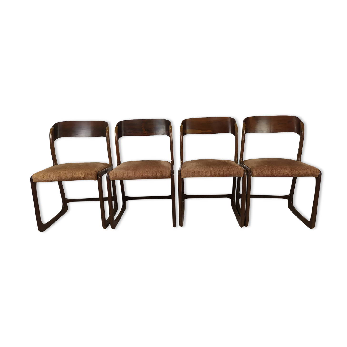 4 baumann sleigh chairs