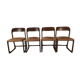 4 baumann sleigh chairs
