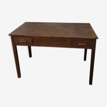 1950s colonial desk in Madagascar rosewood