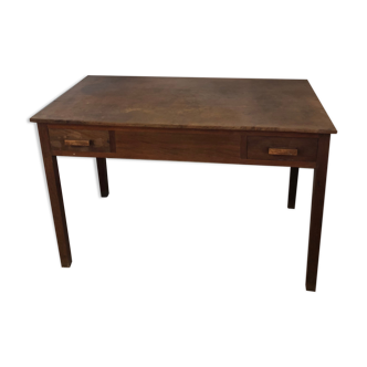 1950s colonial desk in Madagascar rosewood