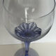 6 verres à vin en verre de couleur