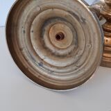 Set of 2 metal candlesticks old style