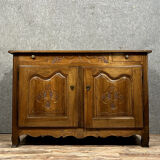 Louis XV period Provencal sideboard in solid walnut circa 1750