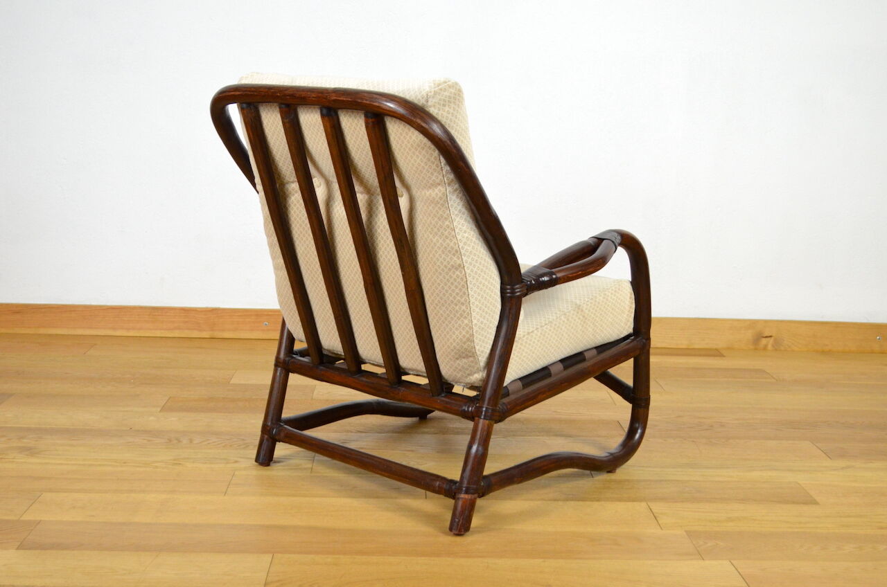 Vintage Bamboo Armchair 1960
