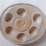 8 snail plates sandstone from the marsh France
