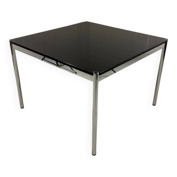 Table à manger USM Haller en frêne noir, Fritz Haller années 1980.
