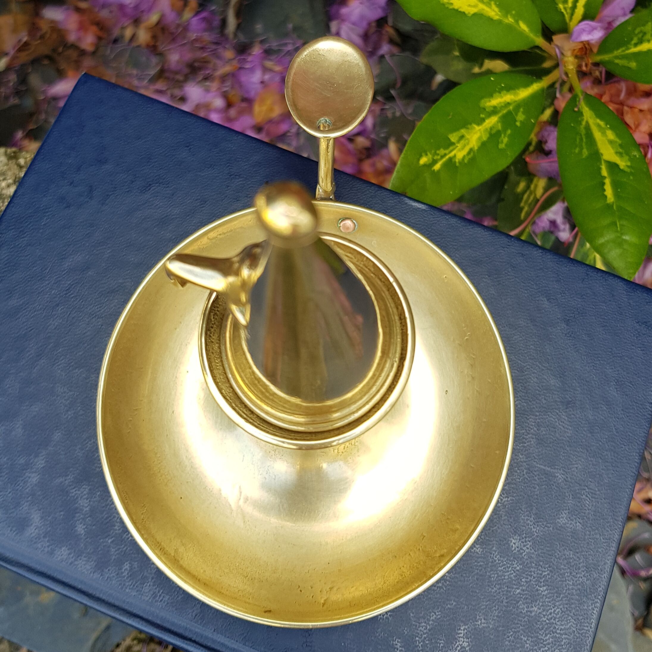 Cellar rat candle holder and brass extinguisher