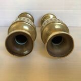 Paire de vases en laiton
