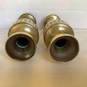Pair of brass vases