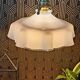 Vintage blue opaline hanging