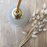 Pair of tulip lamps frosted glass