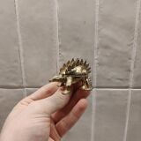 Paire de boîtes dinosaures en laiton