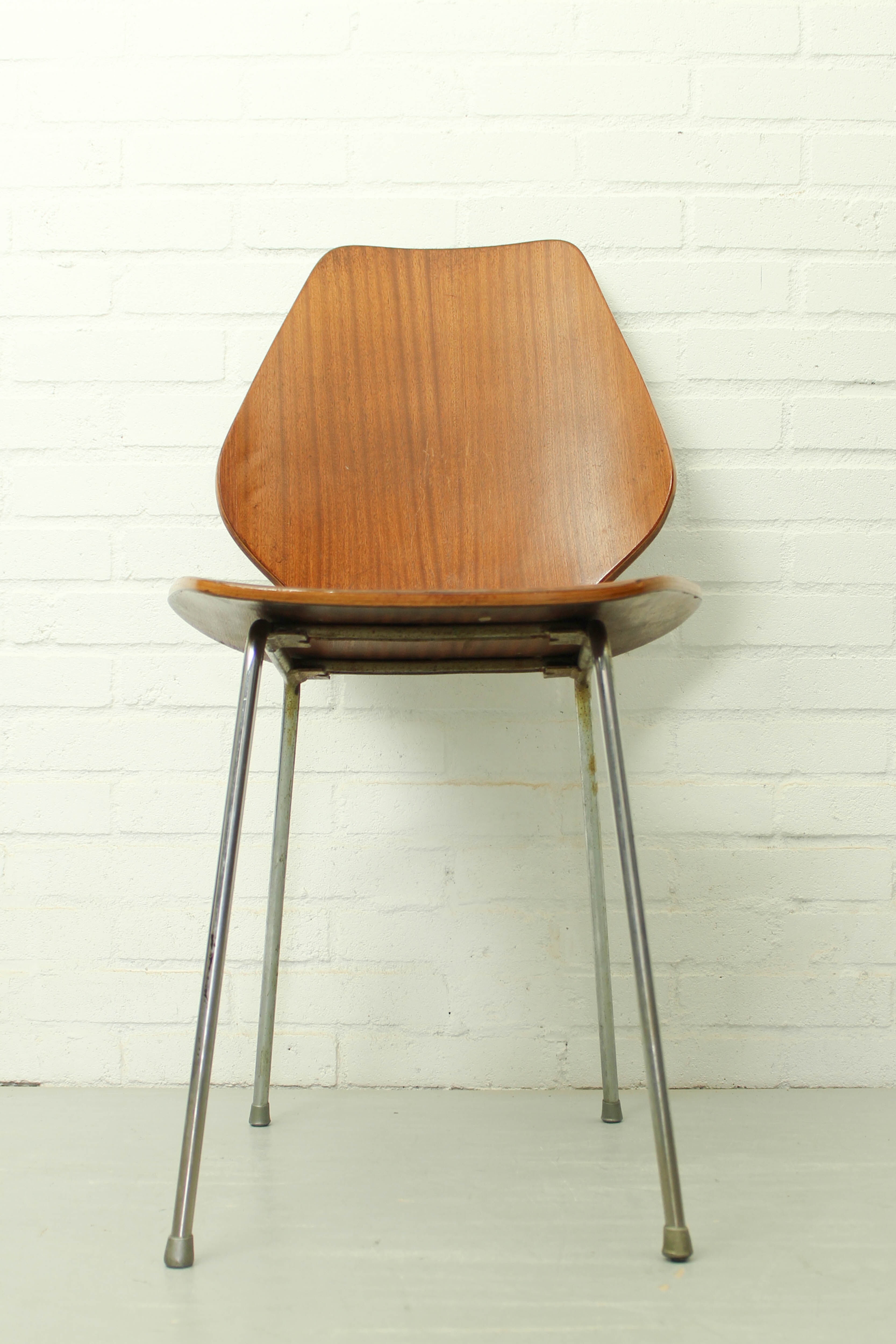 Set de 8 chaises de salle à manger par Herbert Hirche, Jofy Stalmobler, Danemark Années 1950