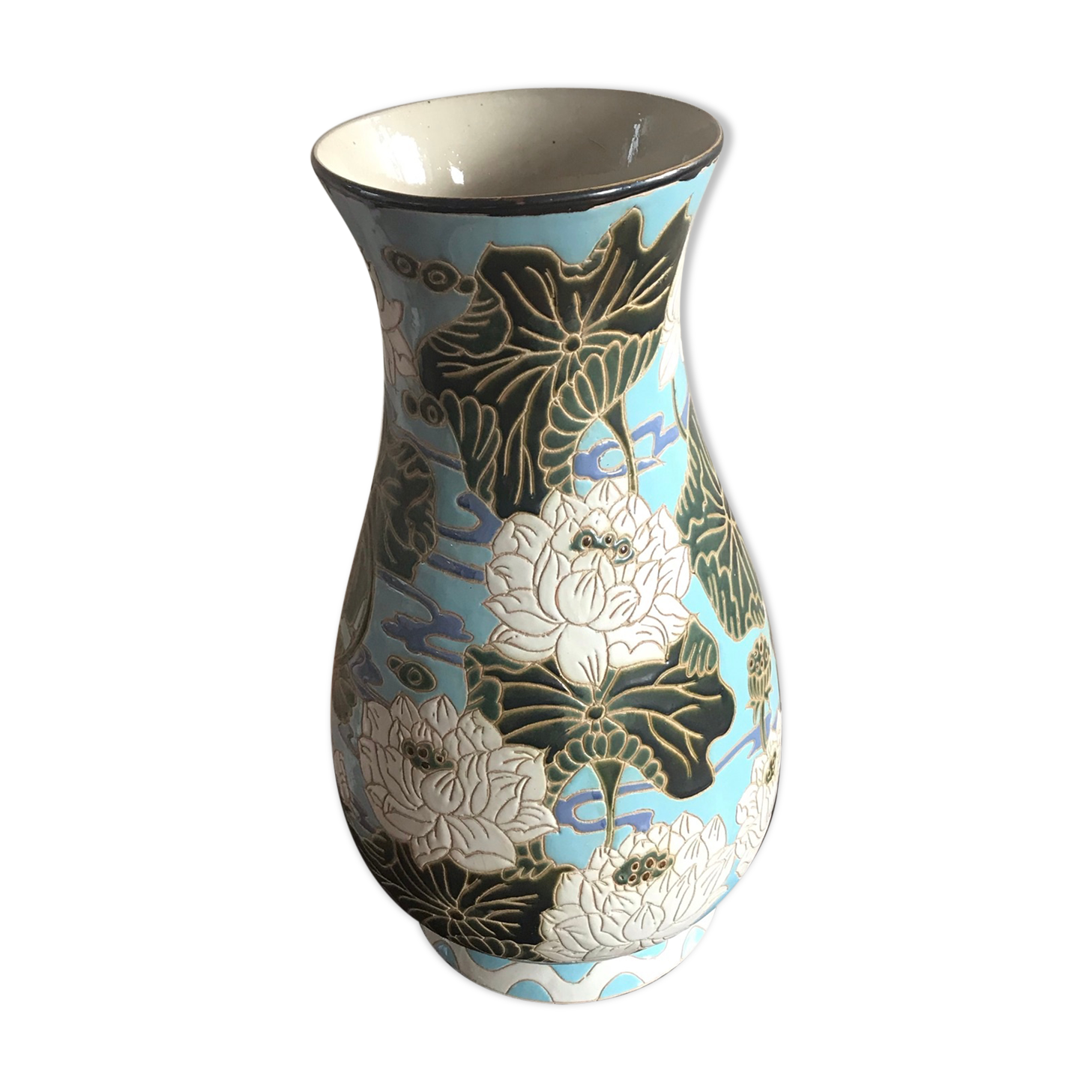 Large Art Deco-style vase - height 50 cm