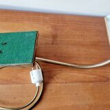 Lampe de bureau style banquier laiton 1970