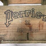 Vintage perrier crate