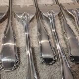 12 silver-plated oyster forks by silversmith Ercuis Valencay