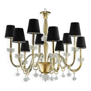 Chandelier en verre de Murano Rostrato vénitien moderne par Simoeng pour Simoeng