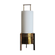 Stilnovo Italian brass glass table lamp 1950s