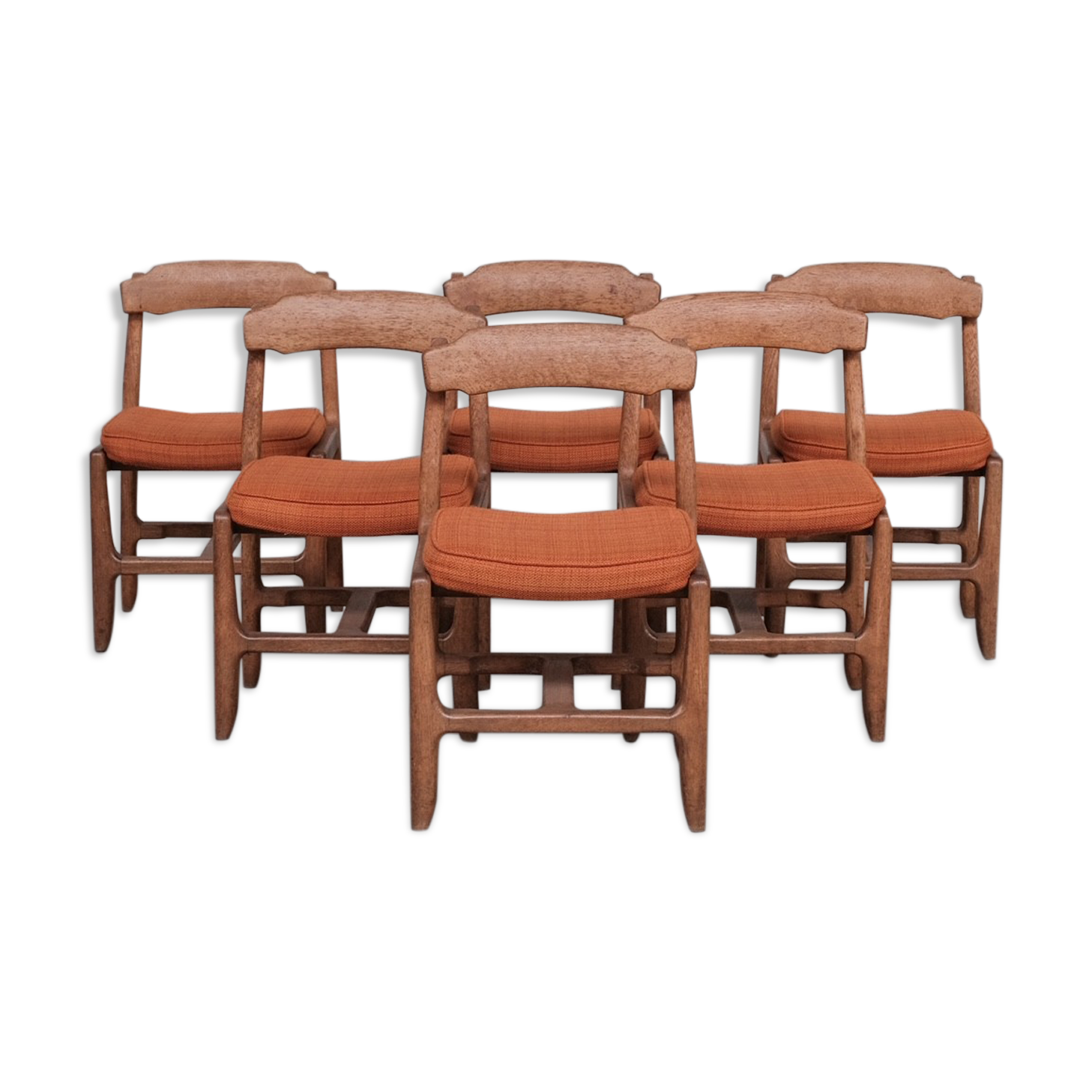 Six chairs by Guillerme et Chambron