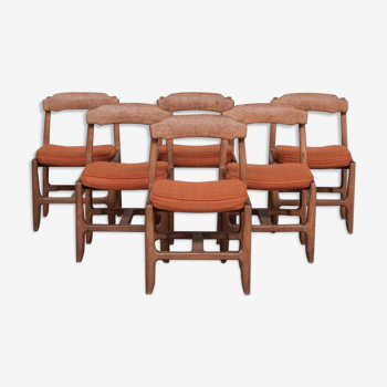 Six chairs by Guillerme et Chambron
