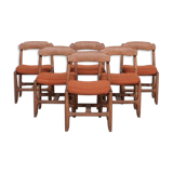 Six chairs by Guillerme et Chambron