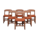 Six chairs by Guillerme et Chambron