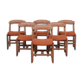 Six chairs by Guillerme et Chambron