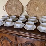 Set of 11 Seltmann Weiden porcelain cups and 12 saucers
