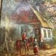 Tableau Huile sur panneau paysage