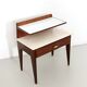 Vintage Single Nightstand with Glass and Marble Shelves, Italy