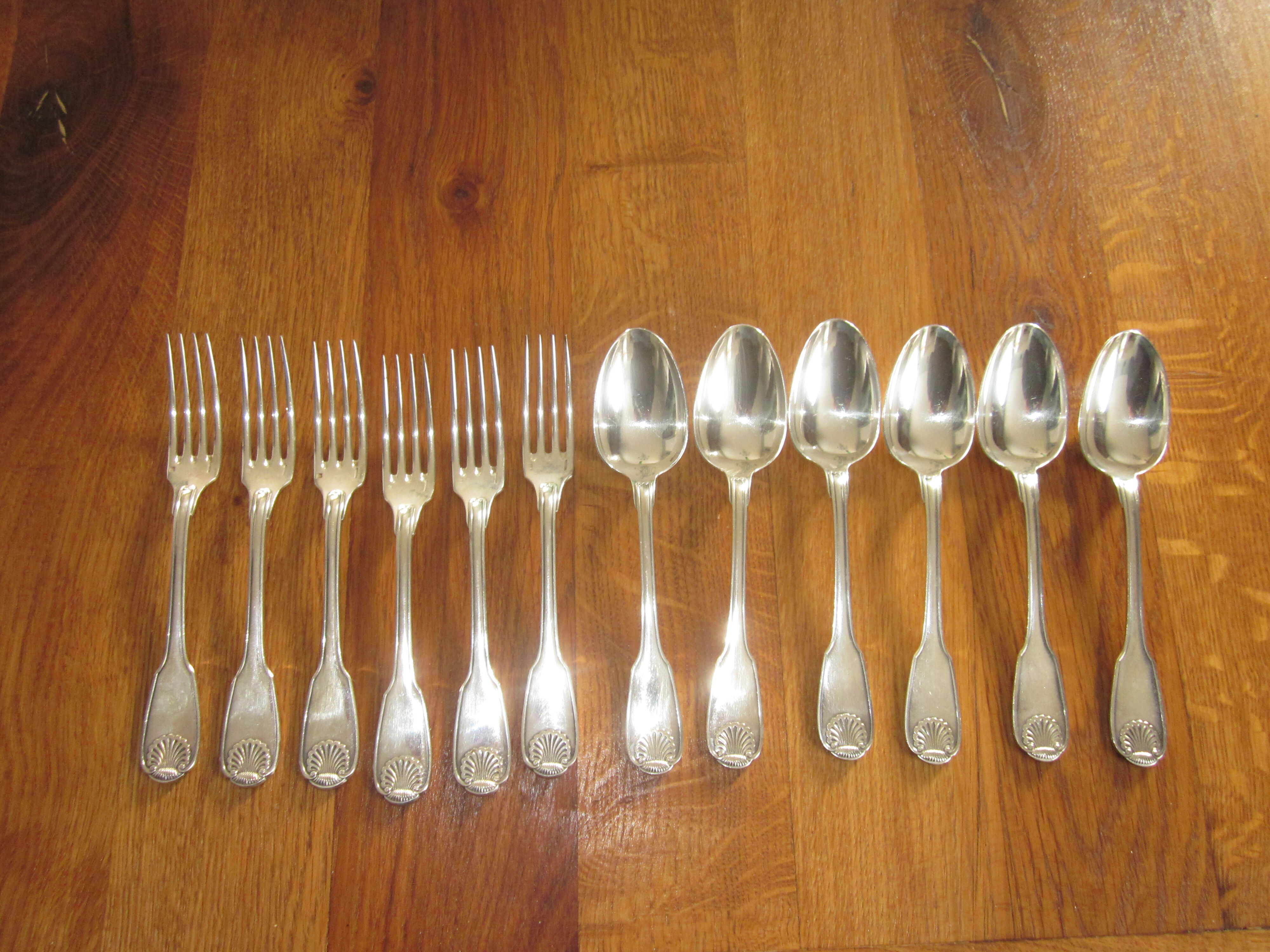 12 christofle entremet in silver metal
