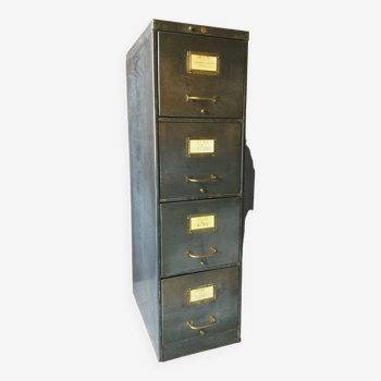 Old filing cabinet with sliding drawers from the 1920s and 1930s