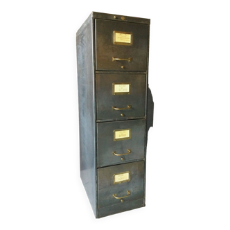 Old filing cabinet with sliding drawers from the 1920s and 1930s