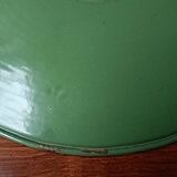 Green saucer pendant light