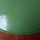 Green saucer pendant light