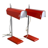 Lampes de bureau design milieu du siècle par Josef Hurka pour Lidokov