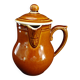 Old covered milk jug, side handle