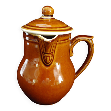 Ancien pot a lait couvert, poignée latérale
