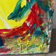 Jazzman jouant la contrebasse, abstrait, signé