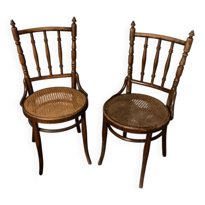 Mundes set de deux chaises thonet david fisher art deco