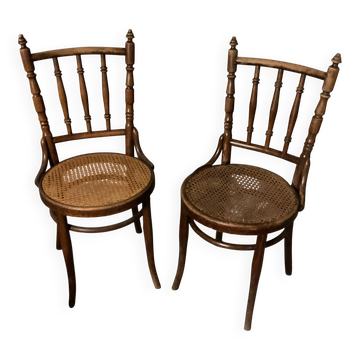 Mundes set of two thonet chairs by david fisher art deco