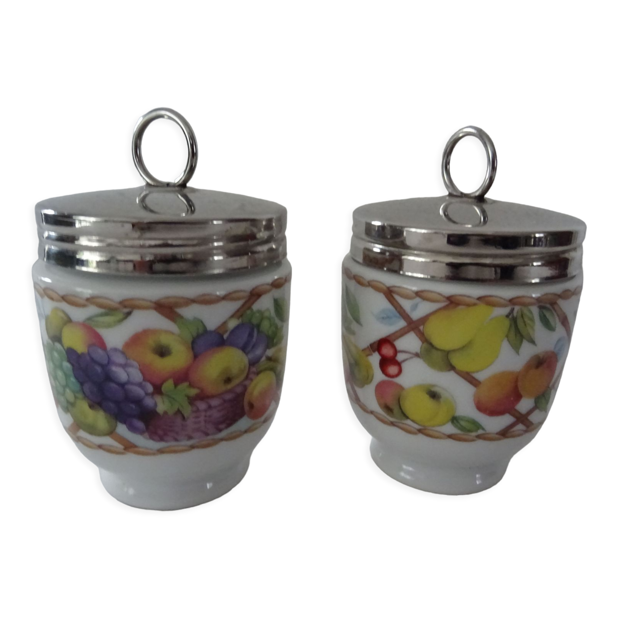 2 baked eggs english porcelain Royal Worcester